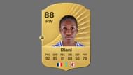 Diani's FC 26 card (Image via EA Sports)
